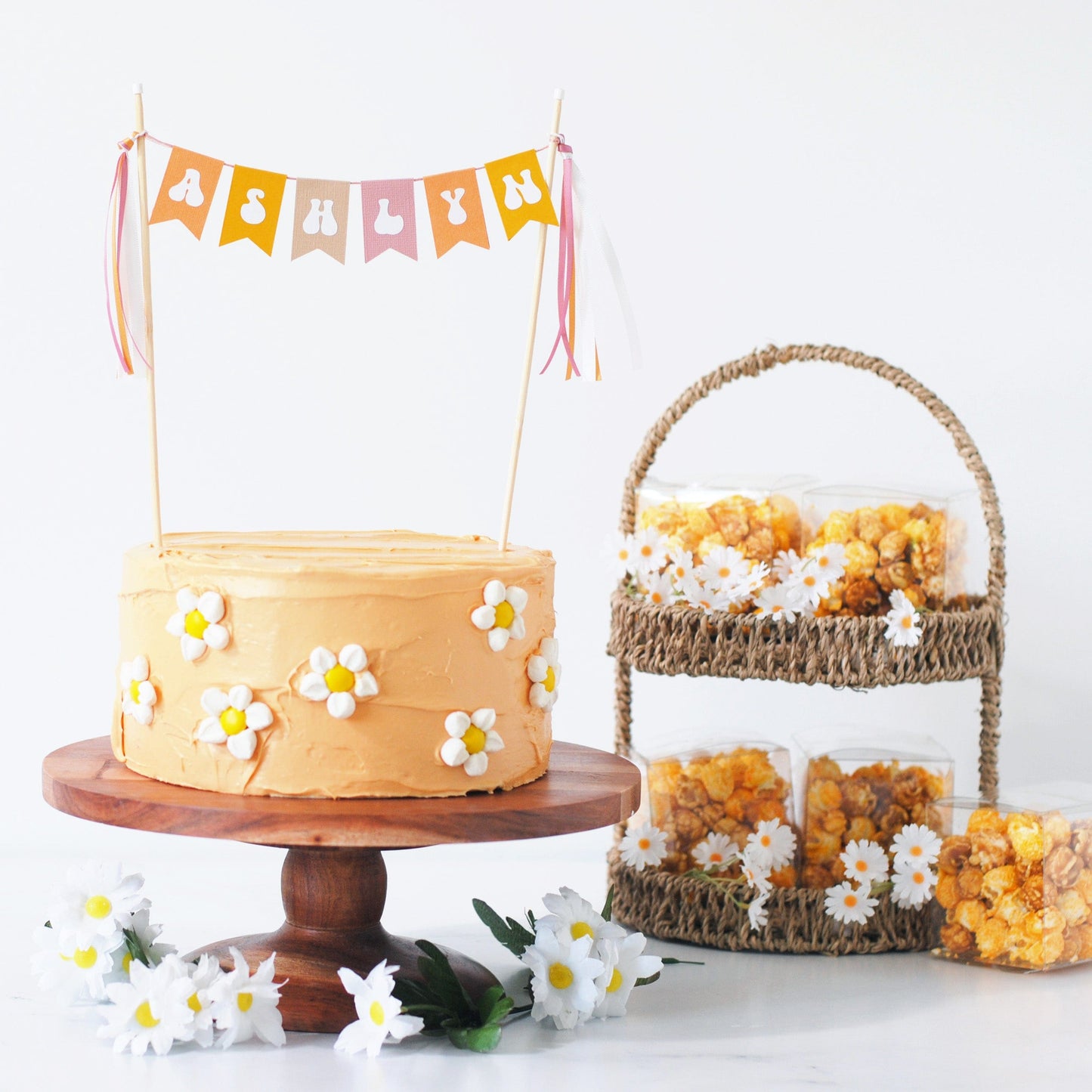 Groovy Retro Name Cake Topper