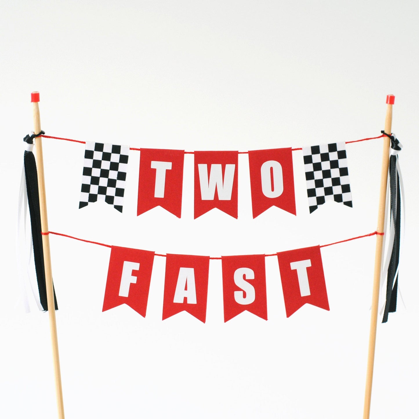 TWO FAST birthday cake topper for race car theme birthday | personalized cake toppers by Avalon Sunshine