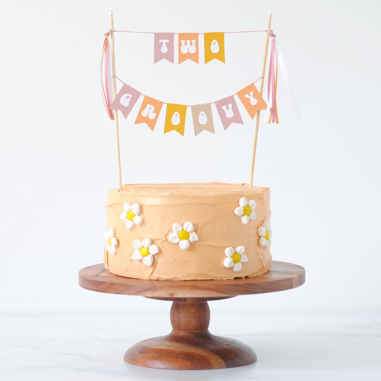 TWO GROOVY cake topper for retro 2nd birthday party | personalized cake toppers by Avalon Sunshine