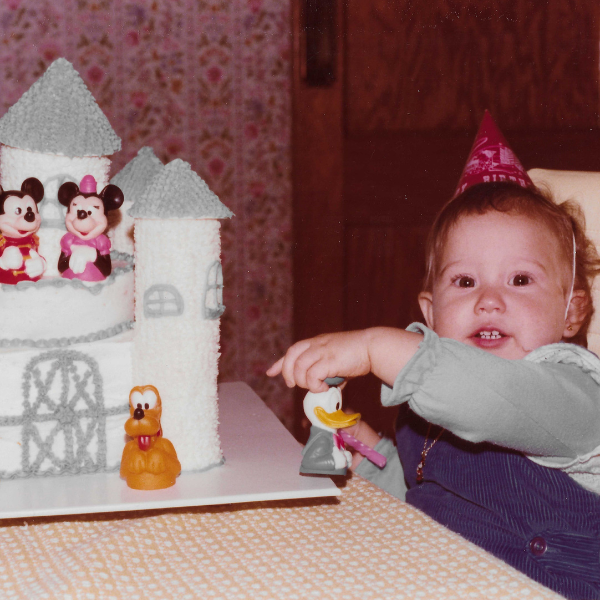 Castle cake with disney characters