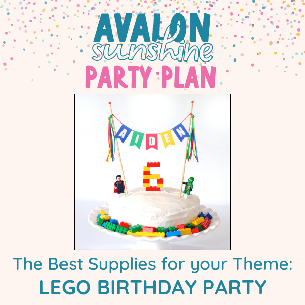 Lego Birthday Cake Topper for lego party | personalized cake toppers by Avalon Sunshine