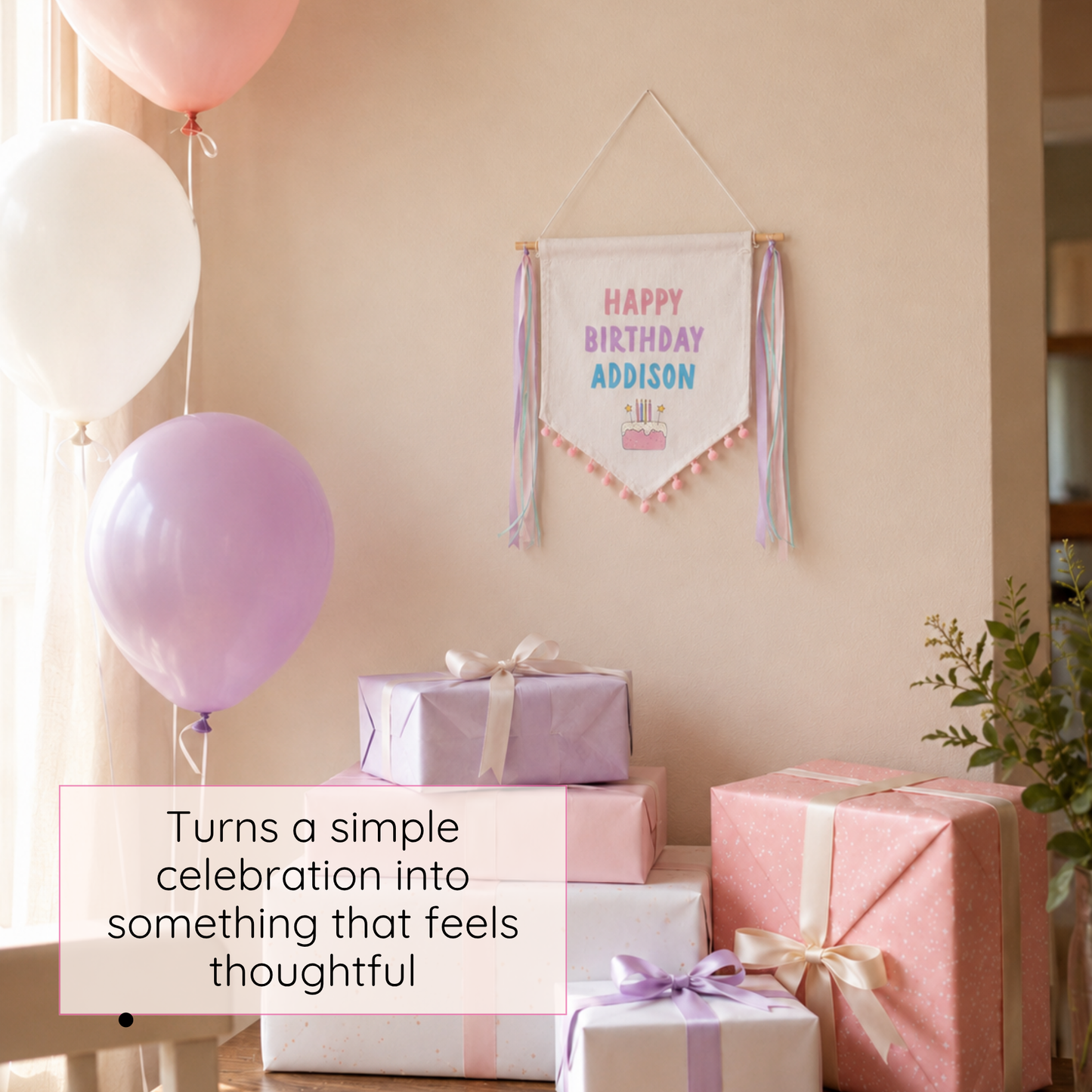 
                  
                    Pink Cake Birthday Banner
                  
                