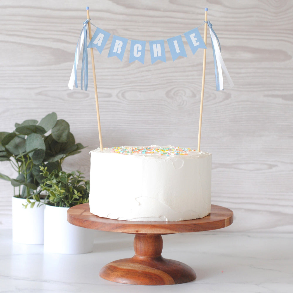Personalised Custom Cake Topper Happy Birthday Name ANY AGE COLOUR Round  Circle | eBay