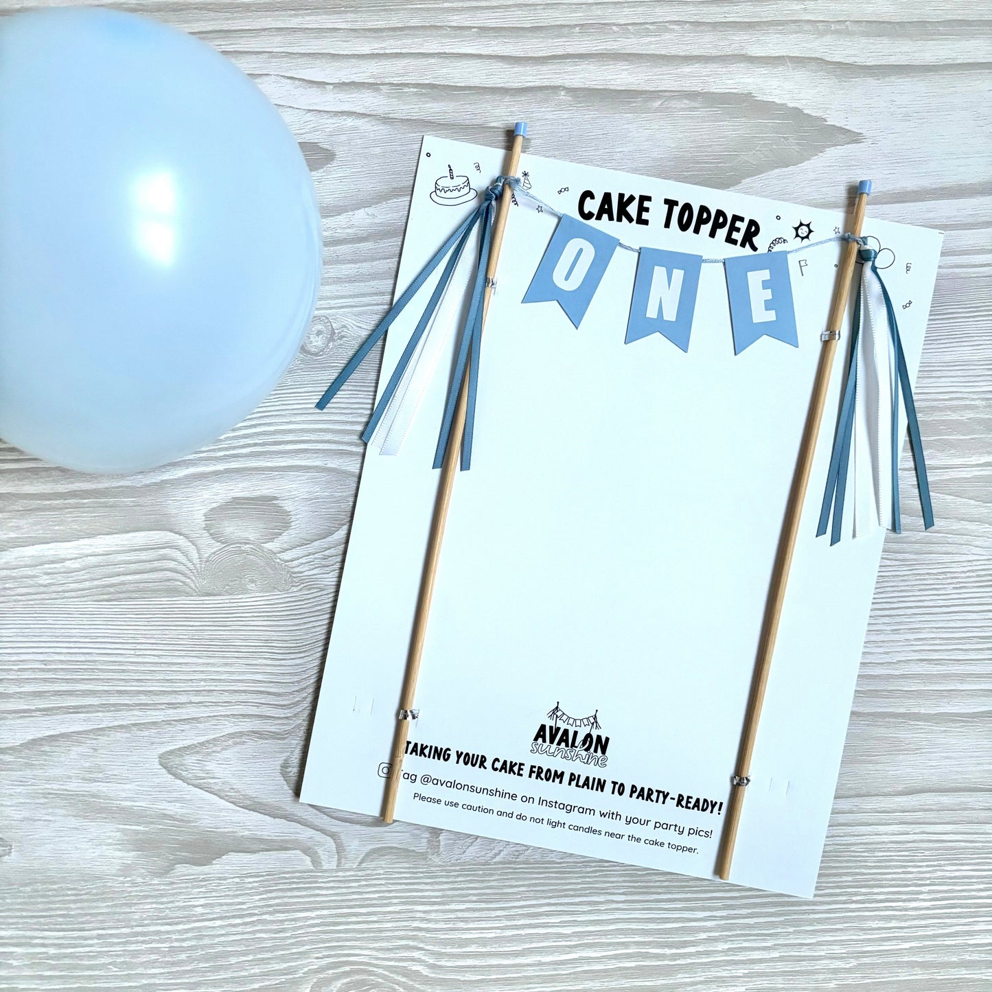 
                  
                    ONE birthday cake topper for boys first birthday | Avalon Sunshine
                  
                