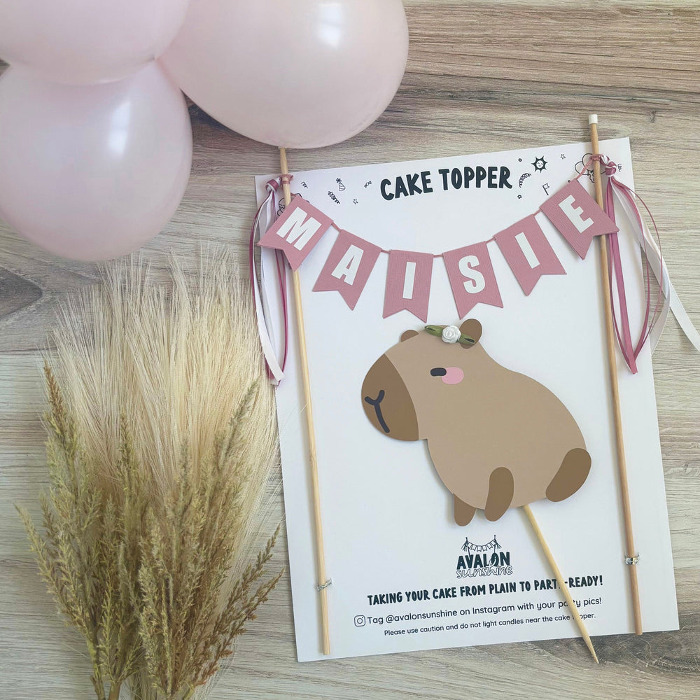 
                  
                    Capybara Girl Cake Topper
                  
                