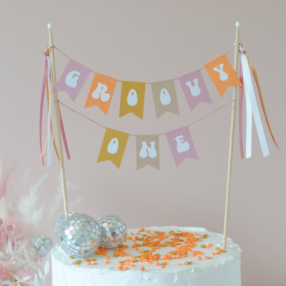 TWO GROOVY Cake Topper  Cake Toppers by Avalon Sunshine