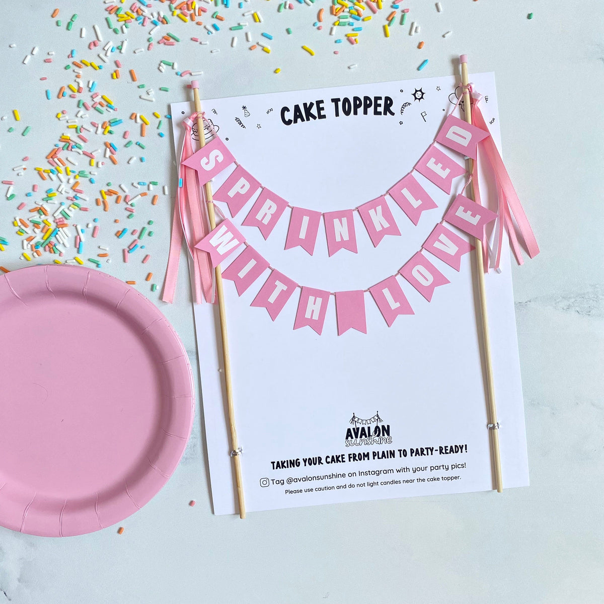 Custom Wording Cake Toppers | Cake Toppers by Avalon Sunshine