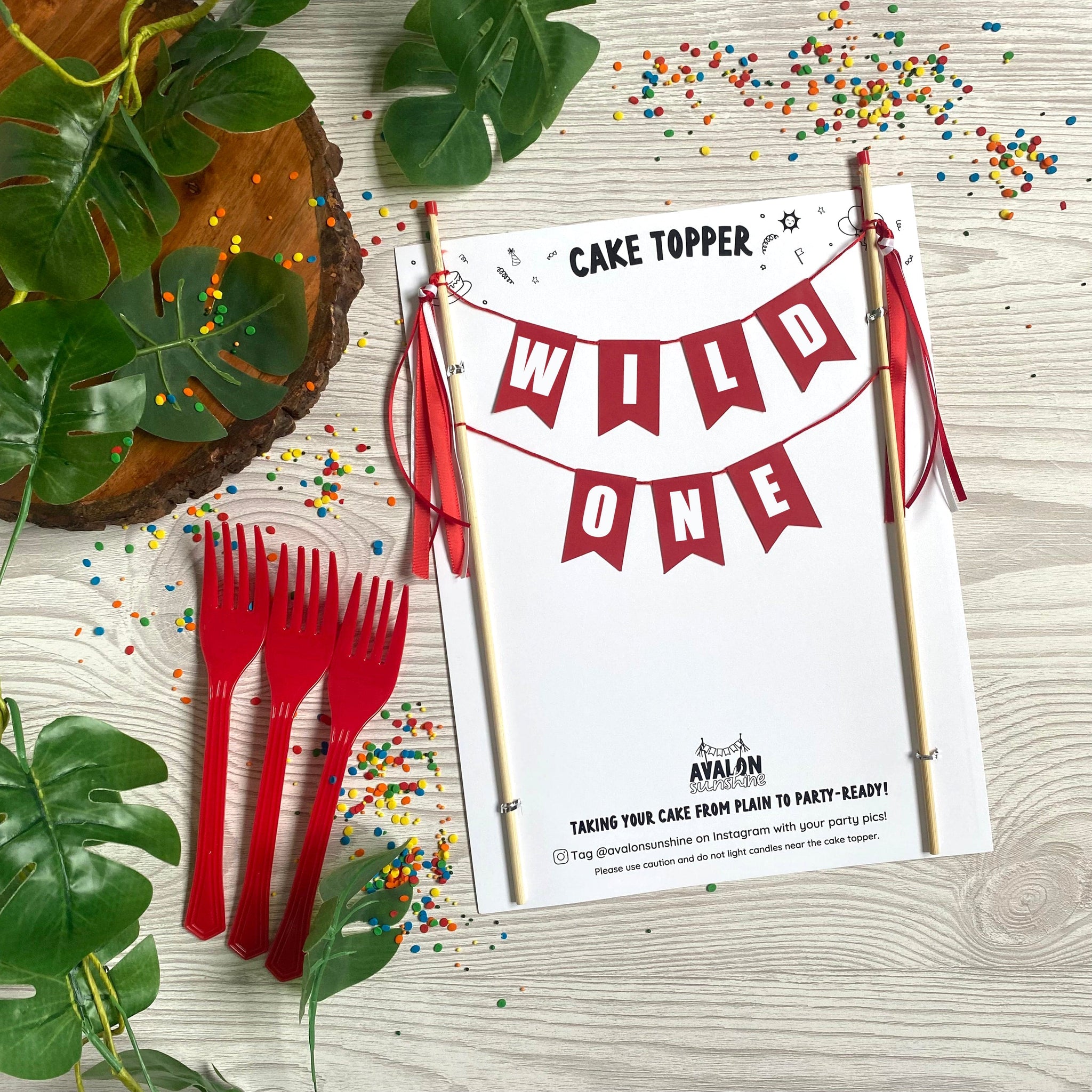 WILD ONE Cake Topper | Cake Toppers by Avalon Sunshine