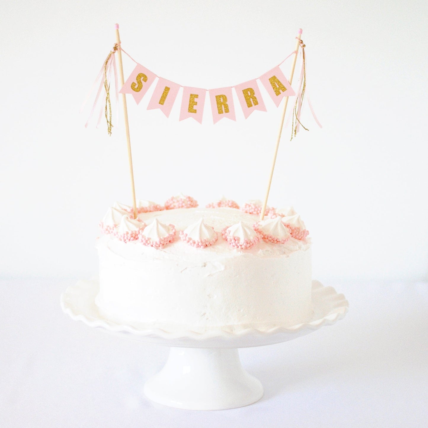 
                  
                    pink and gold personalized birthday cake topper for girls birthday cake
                  
                