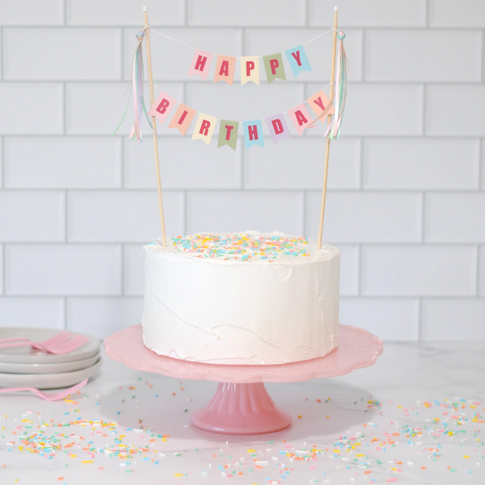 
                  
                    pastel rainbow HAPPY BIRTHDAY Cake Topper | cake toppers by Avalon Sunshine
                  
                
