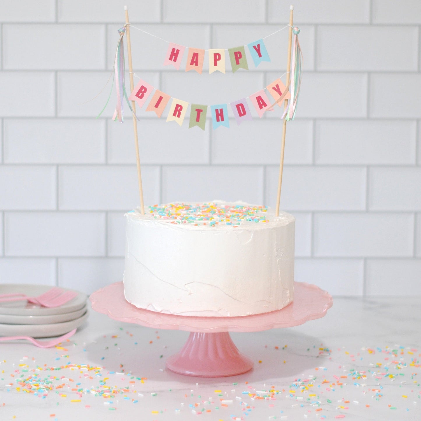 Cake Topper - Happy Birthday, topper happy birthday 