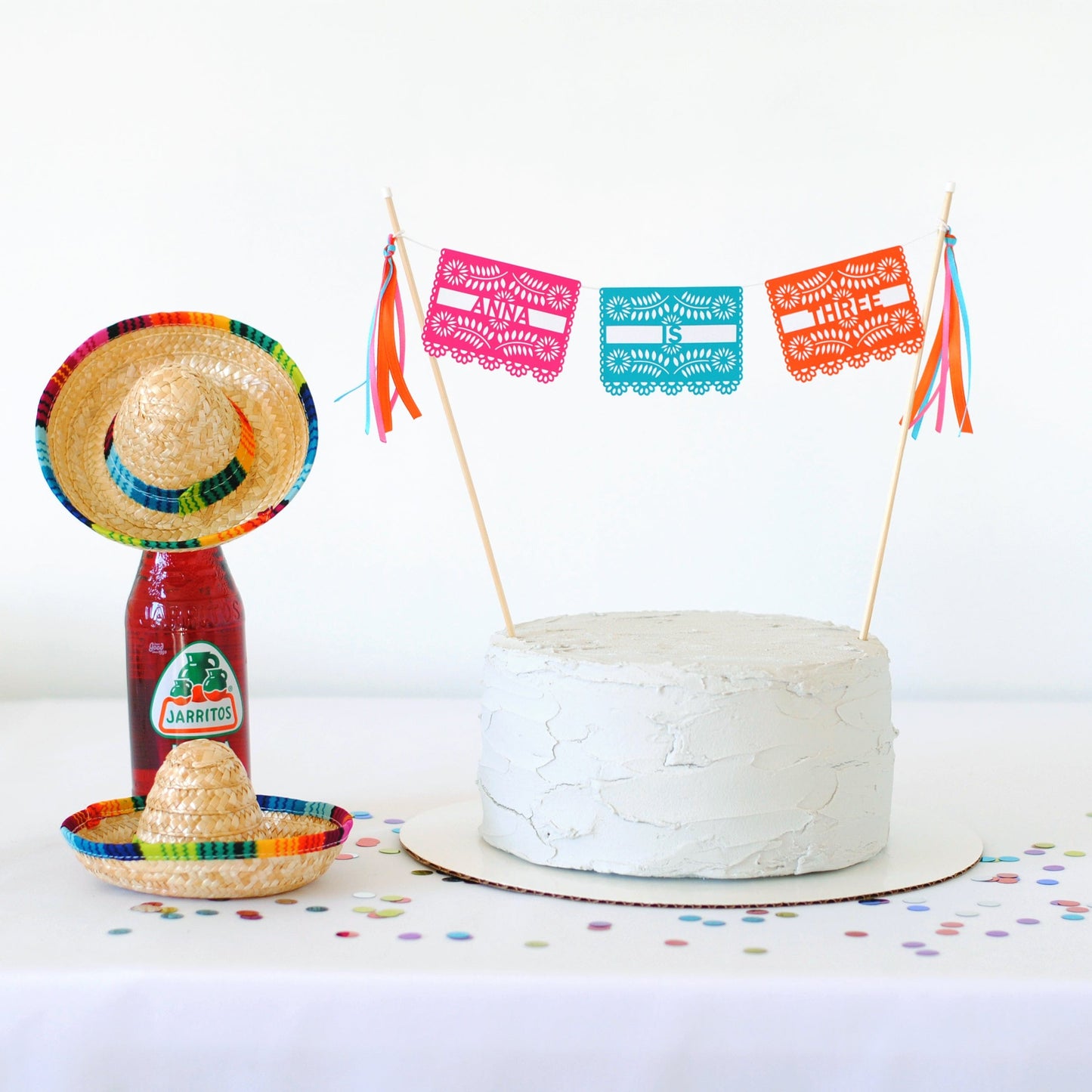 
                  
                    Personalized fiesta theme birthday cake topper
                  
                