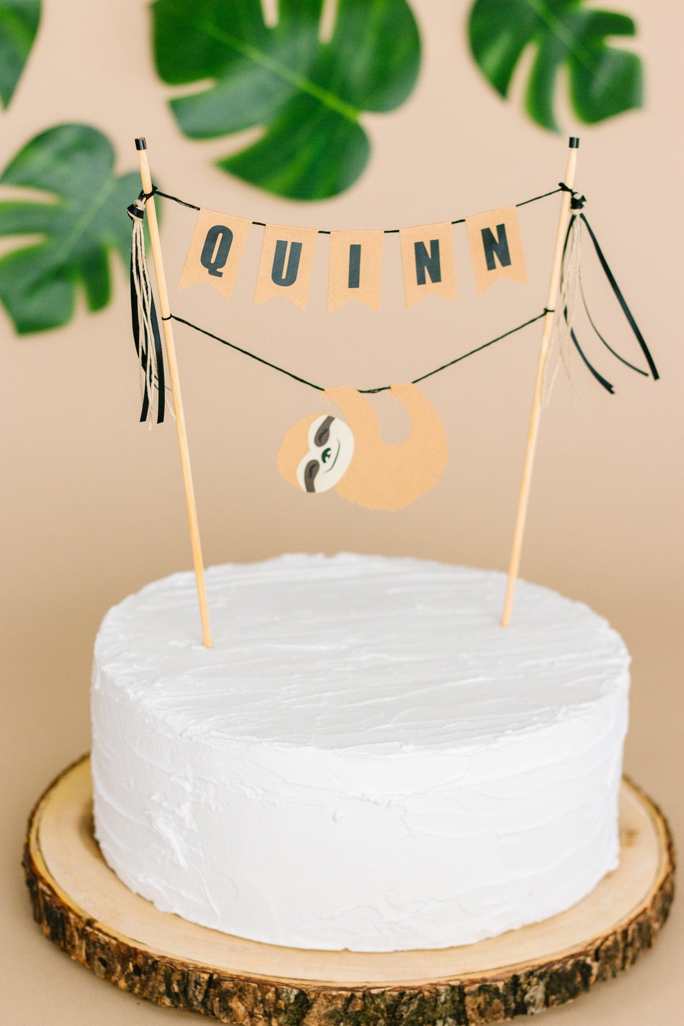 
                  
                    sloth birthday cake topper | personalized cake topper made by Avalon Sunshine
                  
                