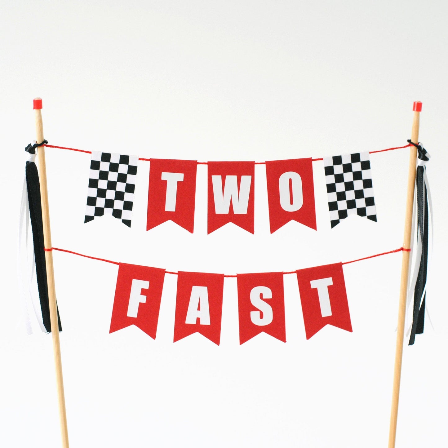 
                  
                    TWO FAST birthday cake topper for race car theme birthday | personalized cake toppers by Avalon Sunshine
                  
                